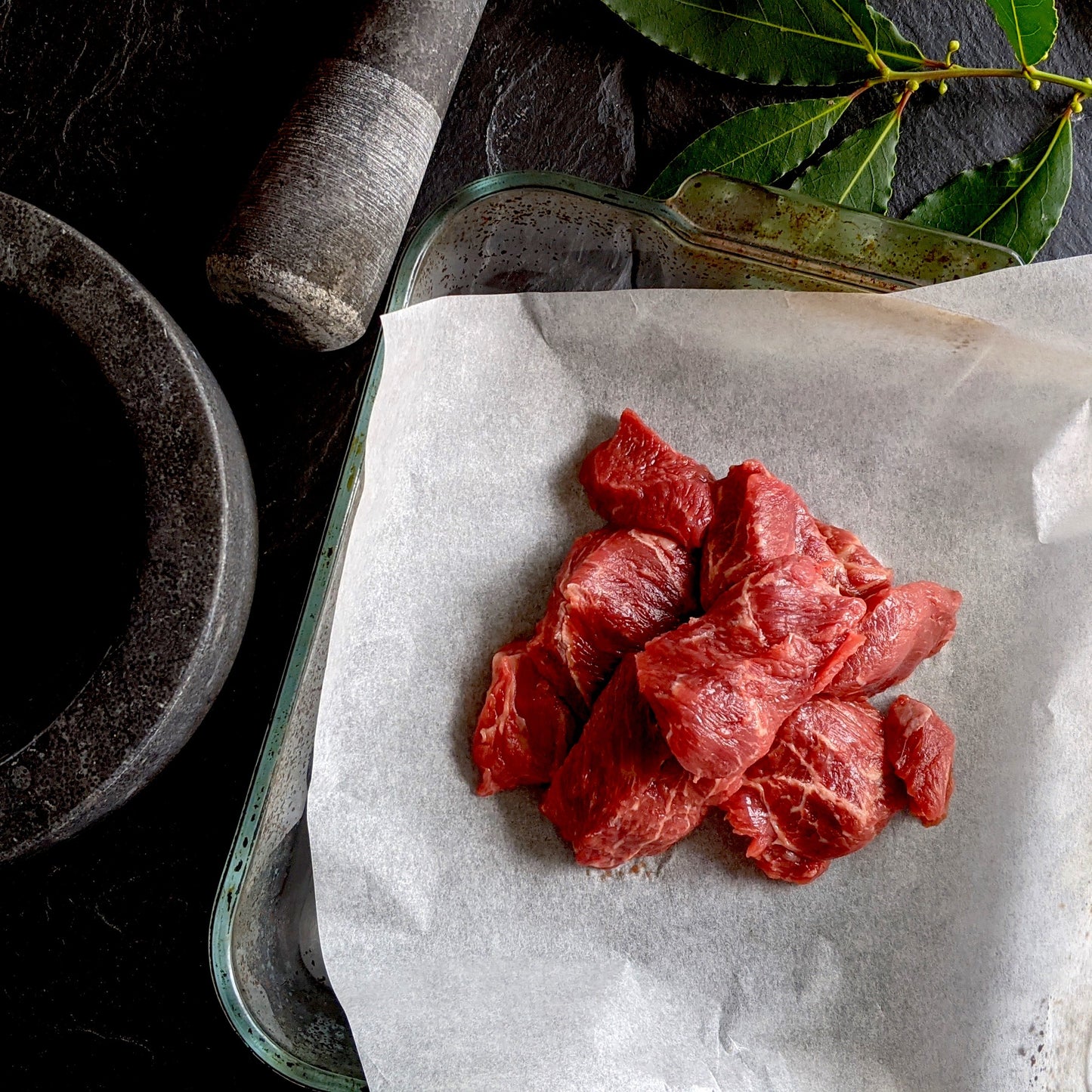 Grass Fed Diced Beef (Frozen)