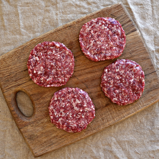 Grass Fed Beef Burgers (Gluten Free) Frozen
